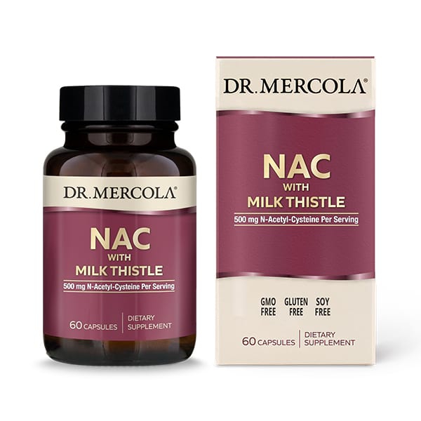 Image of Liver Support NAC Milk Thistle (60 Capsules) - Dr. Mercola 0813006017398