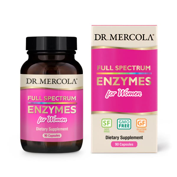 Image of Full Spectrum for Women Enzymes (90 Capsules) - Dr. Mercola 0810487030915