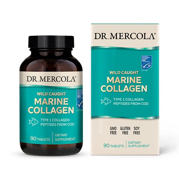 Image of Marine Collagen 90 Tablets - Dr Mercola 0810487032735