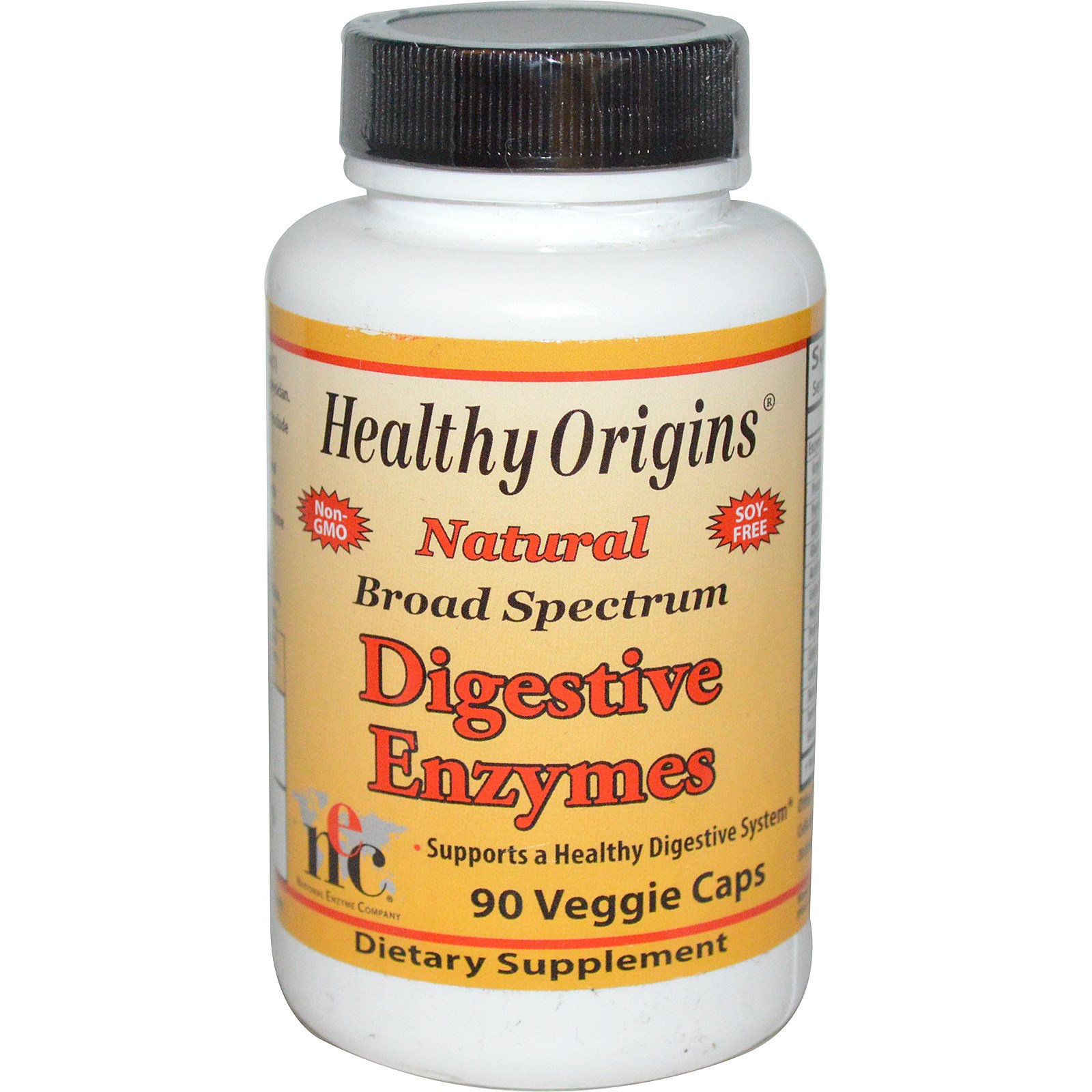 Image of Healthy Origins, Digestive Enzymes, Broad Spectrum, 90 Veggie Caps 0603573857349