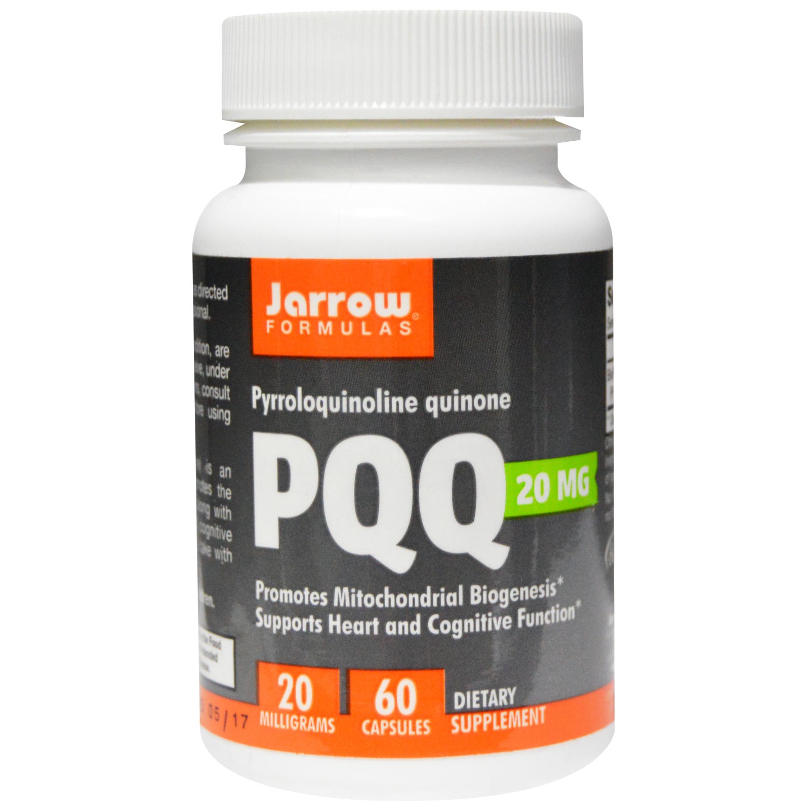 Image of PQQ (Pyrroloquinoline Quinone) 20 mg (60 capsule) - Jarrow Formulas 0790011120346