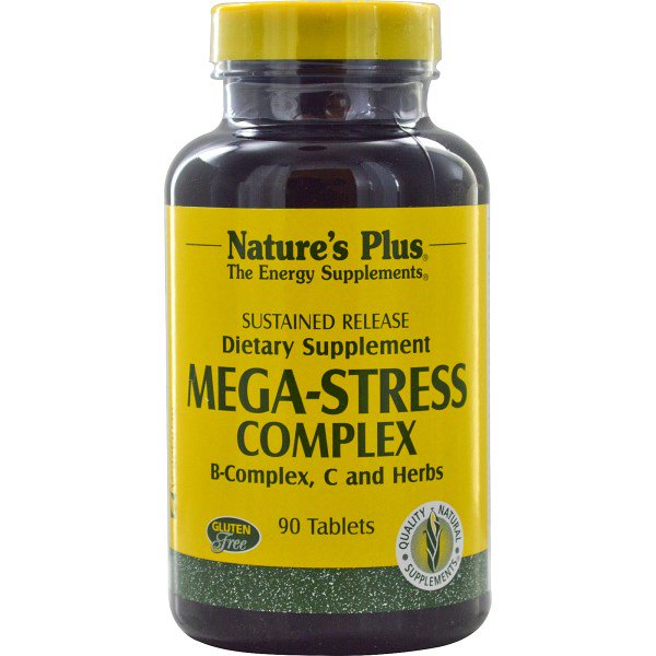 Image of Mega-Stress Complex (90 Tablets) - Nature&apos;s Plus 0097467012615