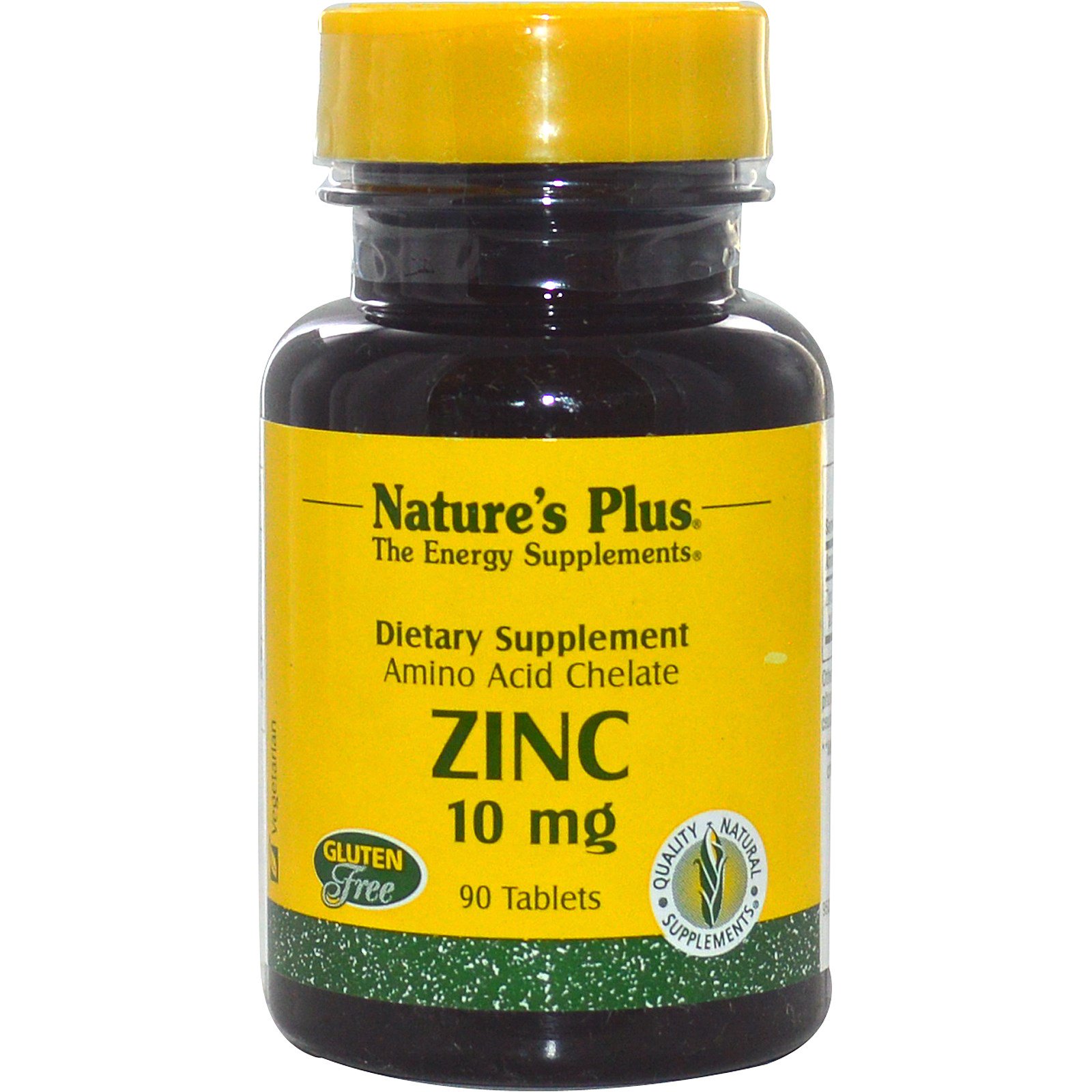 Image of Zinc, 10 mg (90 Tablets) - Nature&apos;s Plus 0097467036307