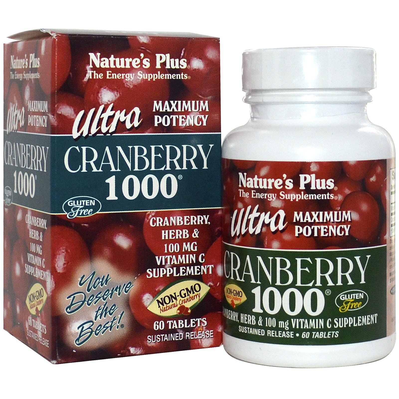 Image of Ultra Cranberry 1000 (60 Tablets) - Nature&apos;s Plus 0097467039520