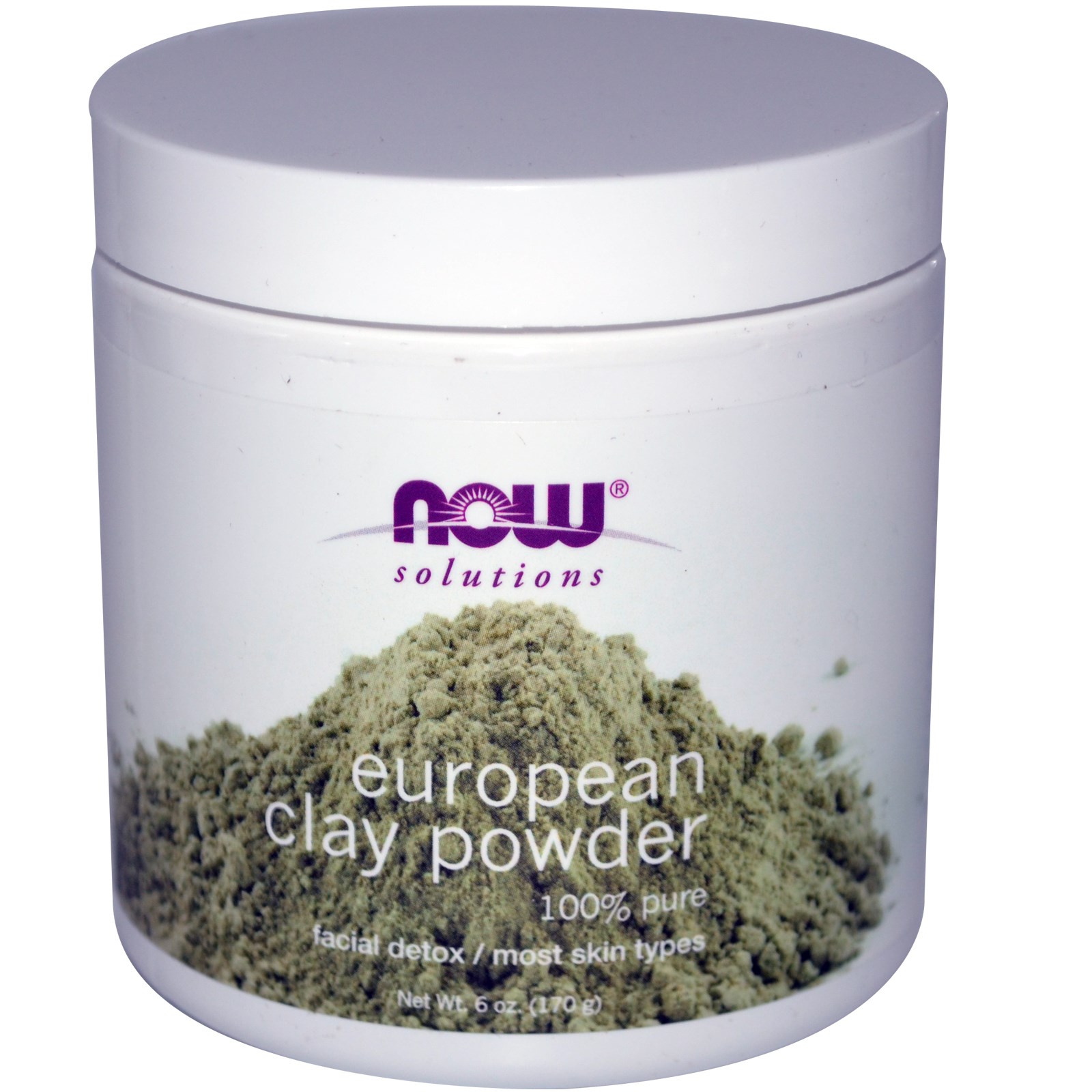 Image of European Clay Powder (170 gram) - Now Foods 0733739081506