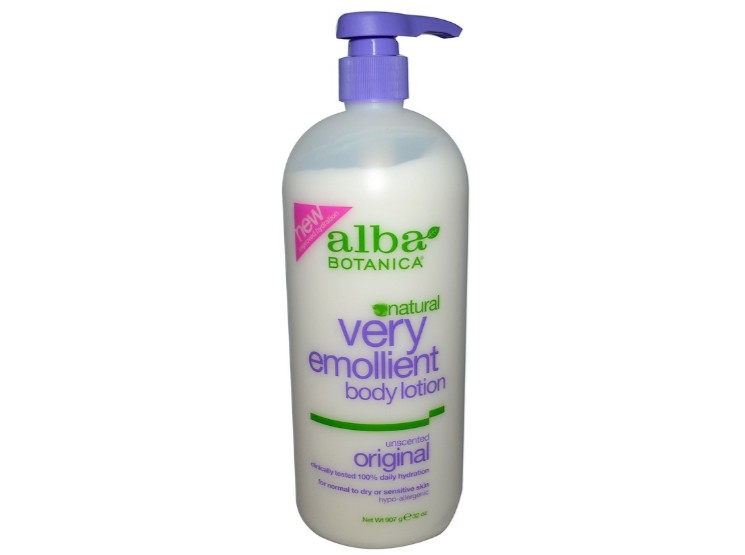 Image of Natural Very Emollient Body Lotion Unscented Original (907 g) - Alba Botanica 0724742003692