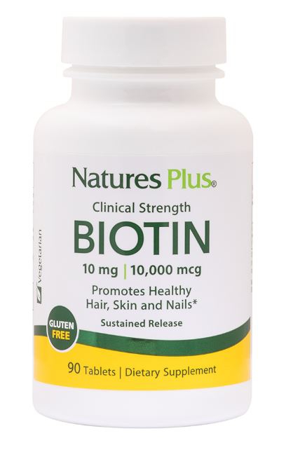 Image of Biotin Sustained Release (90 Tablets) - Nature&apos;s Plus 0097467017931