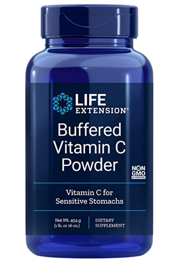 Polvere Vitamina C Tamponata, 454 Grammi (16 Oz) Life Extension Polvere Vitamina C Tamponata, 454 Grammi (16 Oz) Life Extension