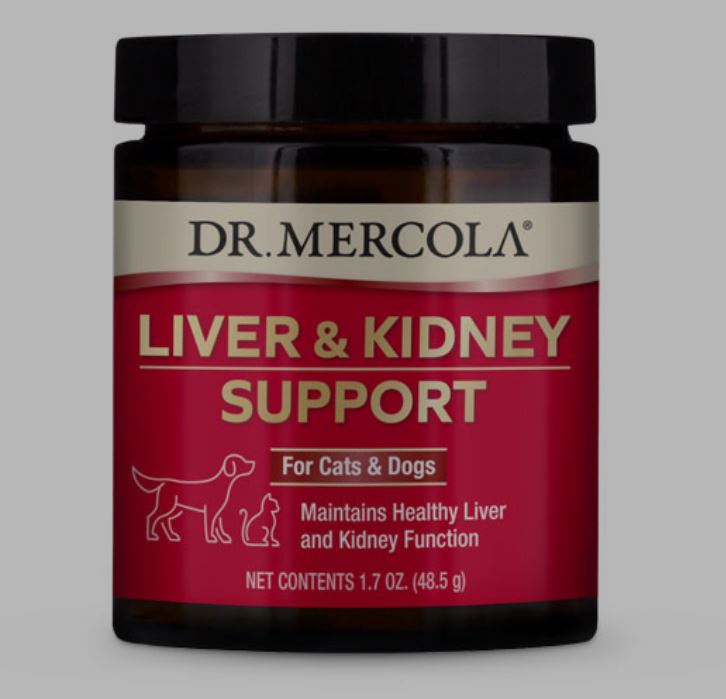 Image of Liver and Kidney Support for Pets (49 g) - Dr. Mercola 0810487032933