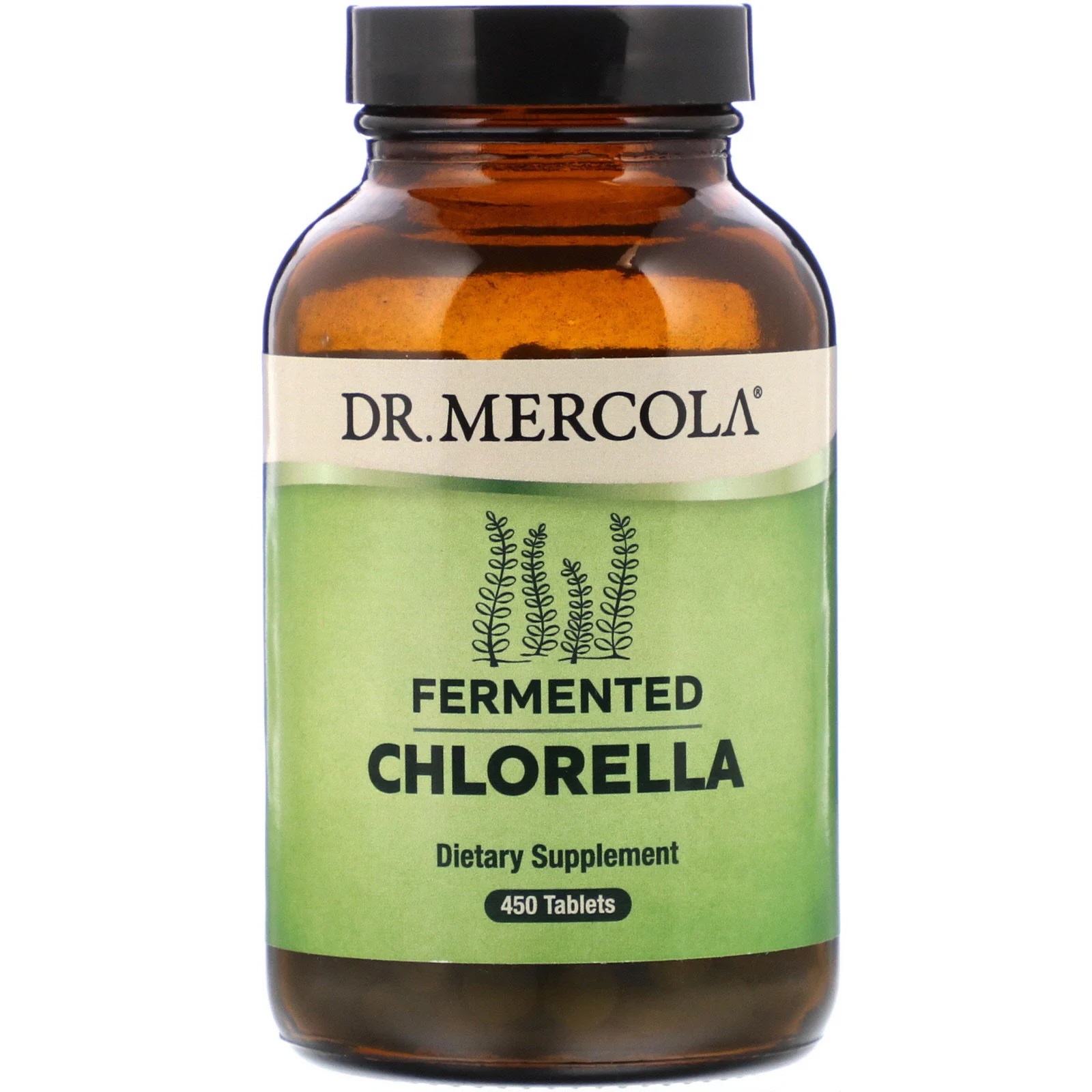 Image of Dr. Mercola, Premium Supplements, Fermentato clorella, 450 compresse 0813006015851