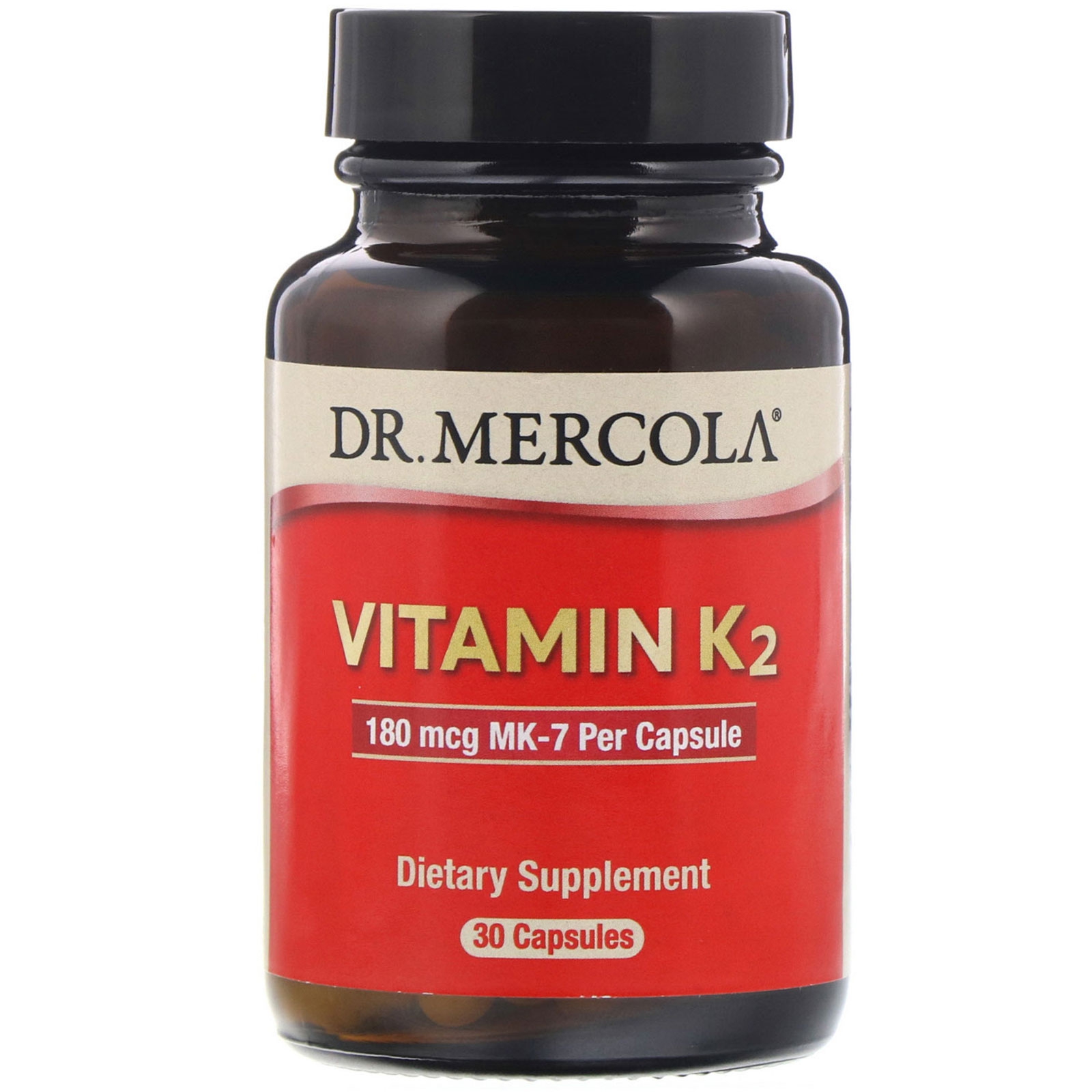 Image of Dr. Mercola, Vitamin K2, 30 Capsules 0813006011945