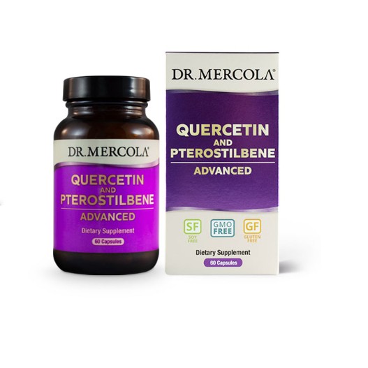 Image of Quercetin and Pterostilbene Advanced (60 capsules) - Dr. Mercola 0810487031721