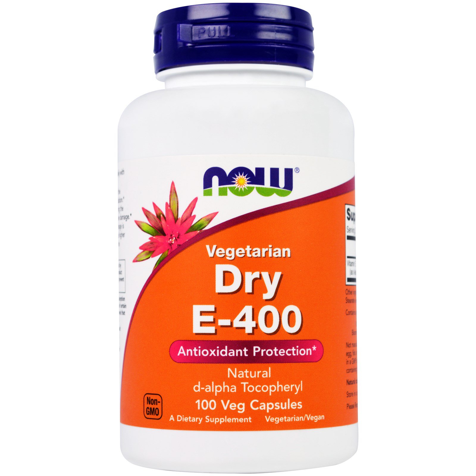 Dry E-400 Vegetarian (100 Vegetarian Capsules) - Now Foods