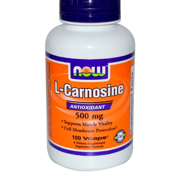 Image of Now Foods, L-Carnosine, 500 mg, 100 Vcaps 0733739000798