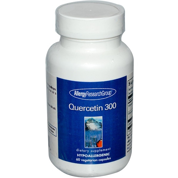 Image of Quercetin 300 60 Veggie Caps - Allergy Research Group 0713947700604