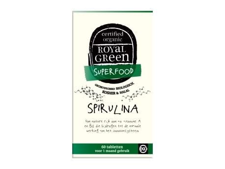 Image of Spirulina Organic (60 Tabs) - Royal Green 8710267740053