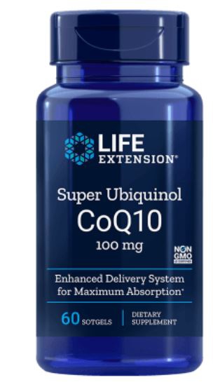 Image of Life Extension, Super ubiquinolo CoQ10, 100 mg, 60 Softgels 0737870192961