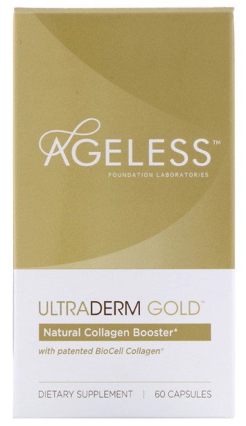 Ageless Foundation Laboratories, UltraDerm Gold, Collagen Booster, 60 Capsules